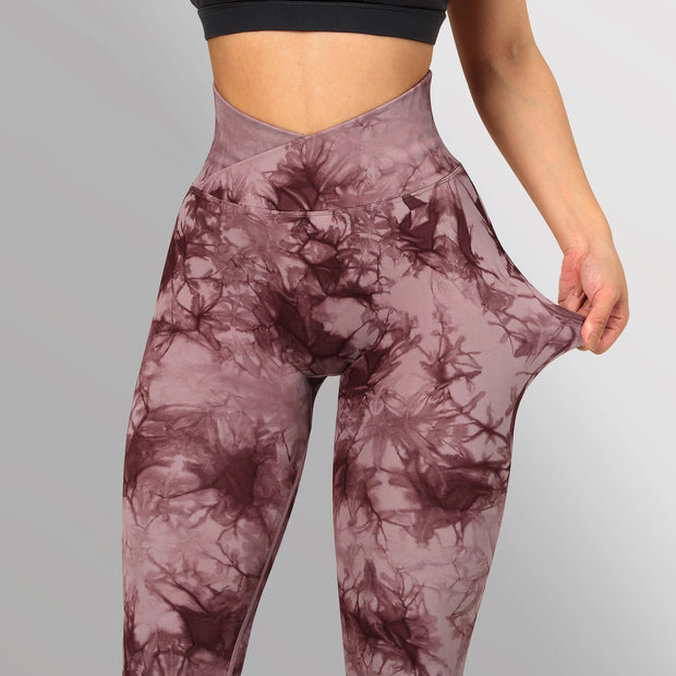 Women’s High Waist Seamless Tie-Dye Leggings – Fashion Activewear