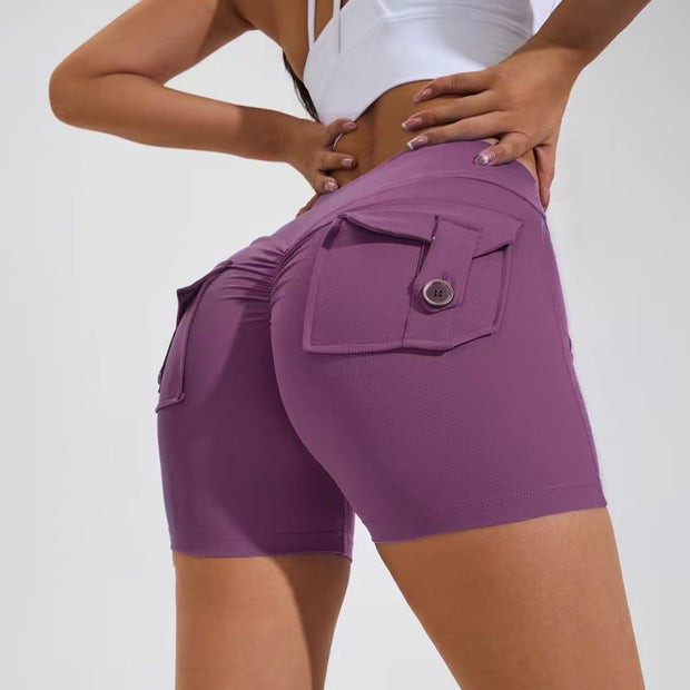 Ladies Seamless High Waist Butt Lifting Shorts – Workout & Everyday Style