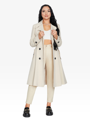 Double Breasted Trench Mac Coat
