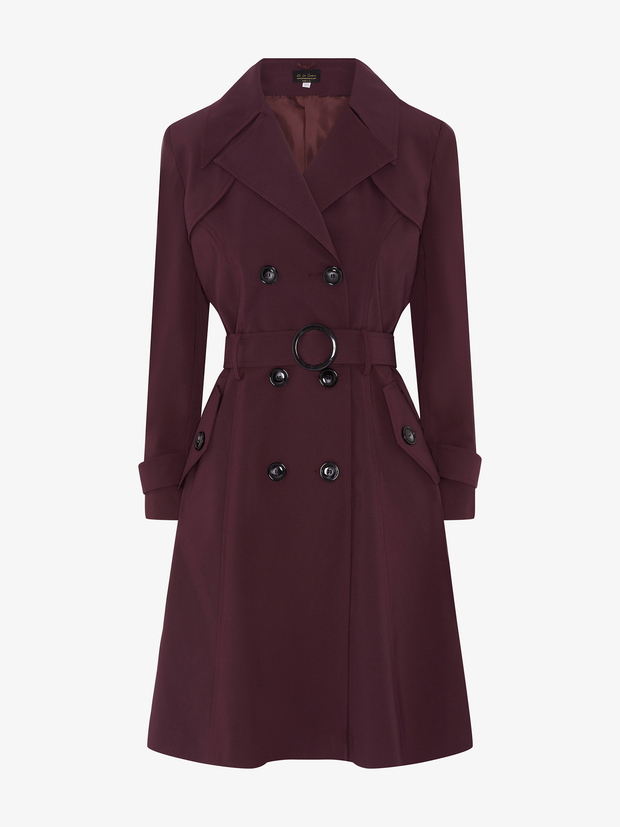 Double Breasted Trench Mac Coat
