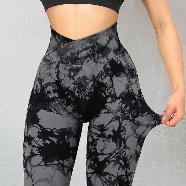 Women’s High Waist Seamless Tie-Dye Leggings – Fashion Activewear