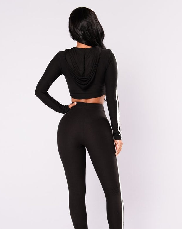 Women’s Sportswear Tracksuit with Hoodie and Sweatpants
