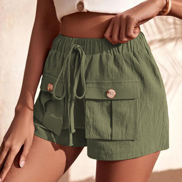 Women Lightweight Cargo Shorts – Casual Pocket Design for Everyday Use