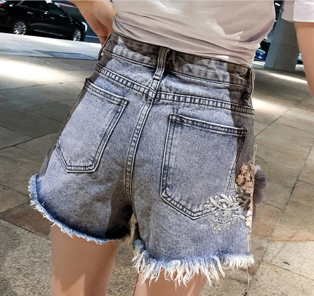 Women’s High-Waist Denim Shorts – Casual Summer Jean Style