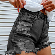 Women’s Floral Printed Denim Shorts – Stylish Casual Everyday Wear