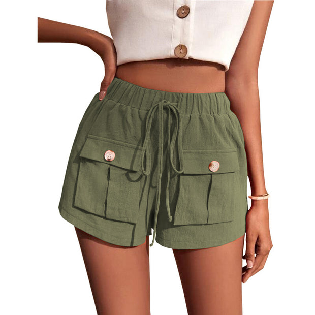 Women Lightweight Cargo Shorts – Casual Pocket Design for Everyday Use
