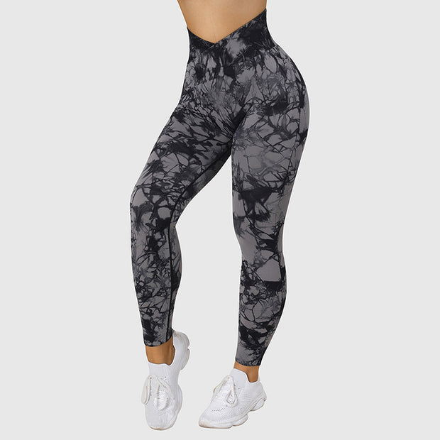 Women’s High Waist Seamless Tie-Dye Leggings – Fashion Activewear