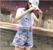 Women’s High-Waist Denim Shorts – Casual Summer Jean Style