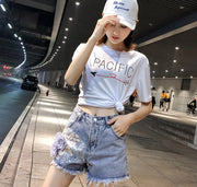 Women’s High-Waist Denim Shorts – Casual Summer Jean Style