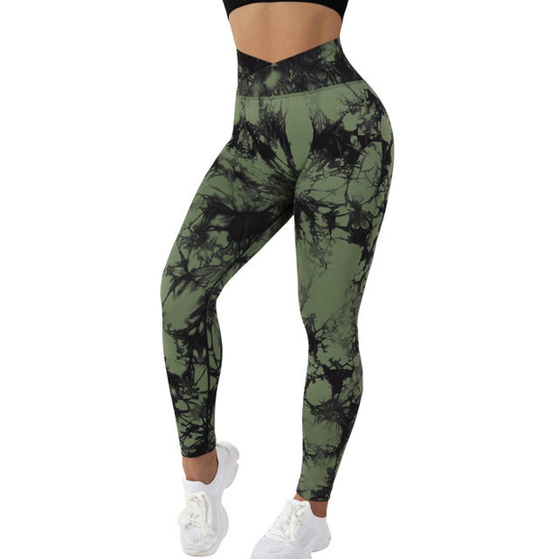 Women’s High Waist Seamless Tie-Dye Leggings – Fashion Activewear