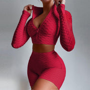 2-Piece Women’s Workout Outfit – Yoga Fitness Set with Top and Pants