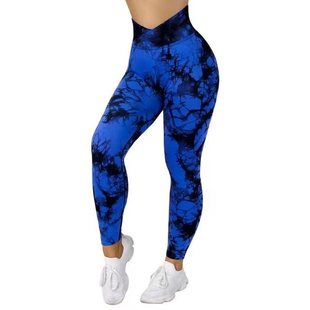 Women’s High Waist Seamless Tie-Dye Leggings – Fashion Activewear