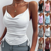 Ladies V-Neck Camisole – Elegant Spaghetti Strap Tank Top