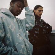 Fashion Star Printed Hooded Jacket for Women