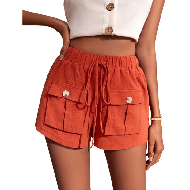 Women Lightweight Cargo Shorts – Casual Pocket Design for Everyday Use
