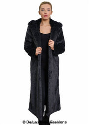 Women's Iconic Faux Fur Hooded Long Coat
