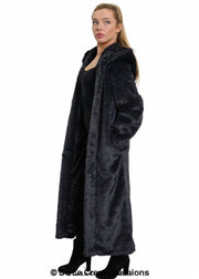 Women's Iconic Faux Fur Hooded Long Coat