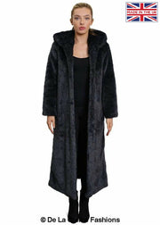 Women's Iconic Faux Fur Hooded Long Coat