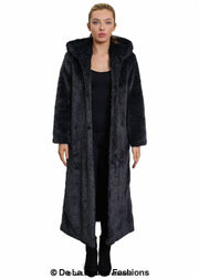 Women's Iconic Faux Fur Hooded Long Coat