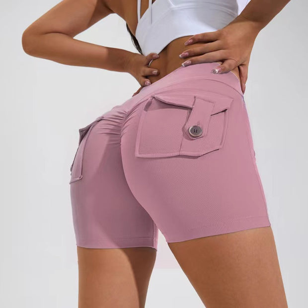 Ladies Seamless High Waist Butt Lifting Shorts – Workout & Everyday Style