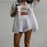 Green Streetwear Shorts Suit