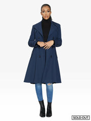 Double Breasted Trench Mac Coat